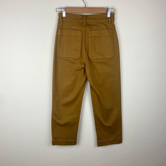 Everlane ‘The Straight Leg’ Crop Pant - Golden Brown - Picture 6 of 8